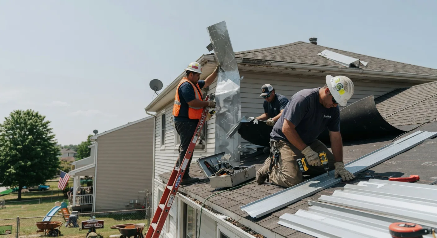 Storm Damage Metal Roof Repair in Pierrepont Manor, NY